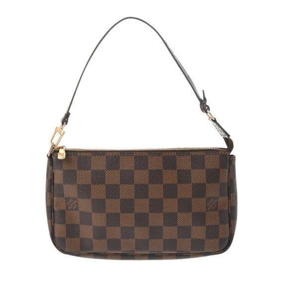 LOUIS VUITTON Handbags - LOUIS VUITTON Damier Pochette Accessoires Brown N51985 Women's Canvas Pouch